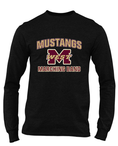 Magnolia West Mustangs Marching Band Men's LS T-Shirt