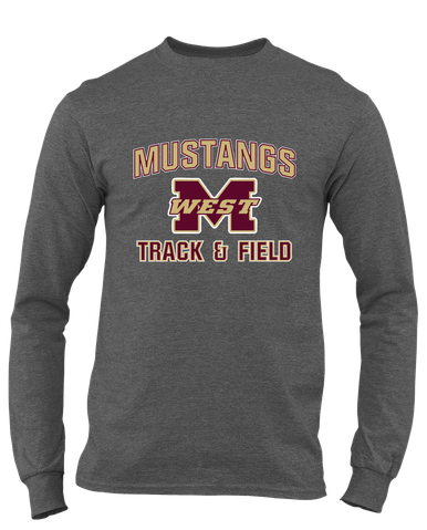 Magnolia West Mustangs Track & Field Men's LS T-Shirt