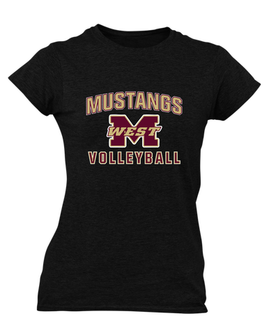 Magnolia West Mustangs Volleyball Women's Premium SS T-Shirt