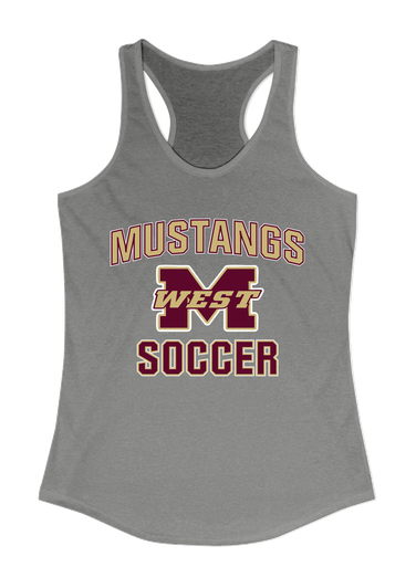 Magnolia West Mustangs Soccer #1 Women's Tank Top