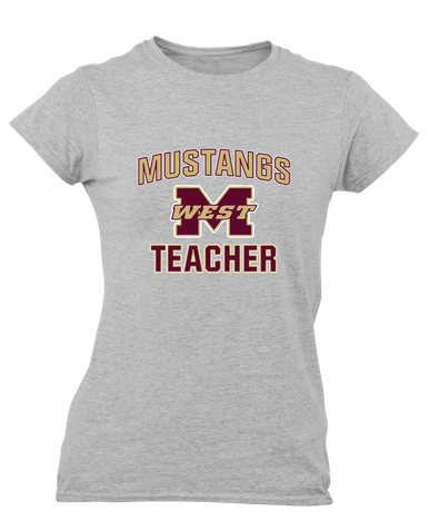 Magnolia West Mustangs Teacher Women's Premium SS T-Shirt