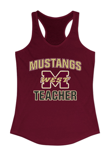 Magnolia West Mustangs Teacher Women's Tank Top