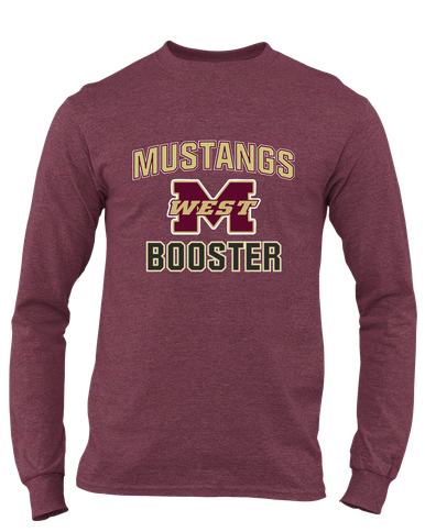 Magnolia West Mustangs Booster Men's LS T-Shirt