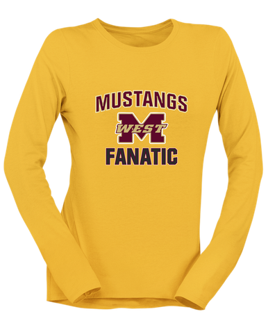 Magnolia West Mustangs Fanatic Women's LS T-Shirt