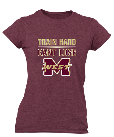 Magnolia West Mustangs Train Hard, Can't Lose Women's Premium SS T-Shirt