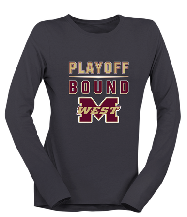 Magnolia West Mustangs Playoff Bound Women's Premium LS T-Shirt