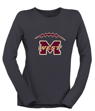 Magnolia West Mustangs Football #2 Women's Premium LS T-Shirt