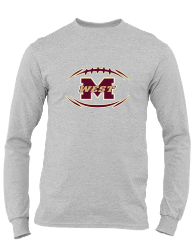 Magnolia West Mustangs Football #3 Men's LS T-Shirt