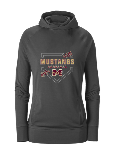 Magnolia West Mustangs Baseball #2 Women's Hoodie