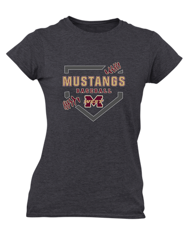 Magnolia West Mustangs Baseball #2 Women's Premium SS T-Shirt