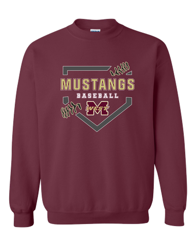 Magnolia West Mustangs Baseball #2 Men's Sweatshirt