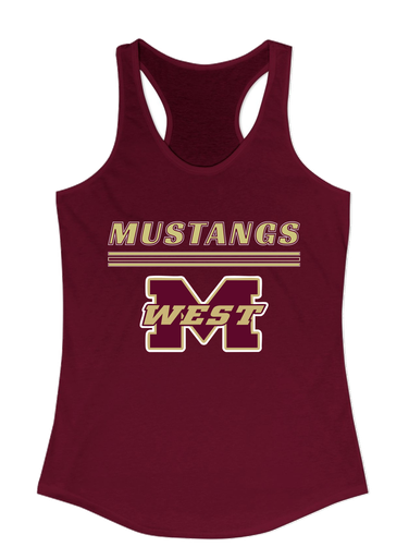 Magnolia West Mustangs Mascot #8 Women's Tank Top