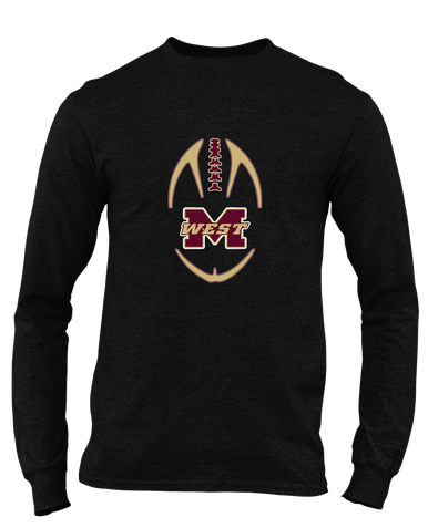Magnolia West Mustangs Football #4 Men's Premium LS T-Shirt