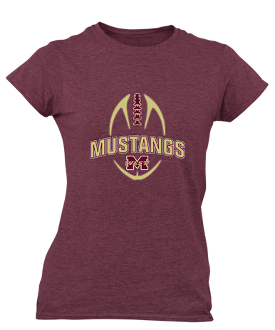 Magnolia West Mustangs Football #5 Women's Premium SS T-Shirt