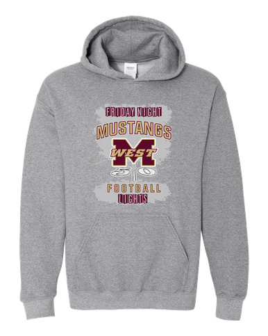 Magnolia West Mustangs Football #6 Men's Hoodie