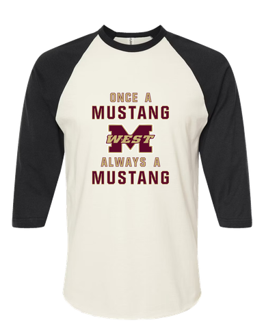 Magnolia West Mustangs Once A Women's Baseball T-Shirt