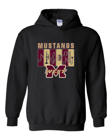 Magnolia West Mustangs Band # 2 Men's Hoodie