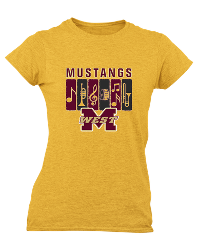 Magnolia West Mustangs Band # 2 Women's Premium SS T-Shirt