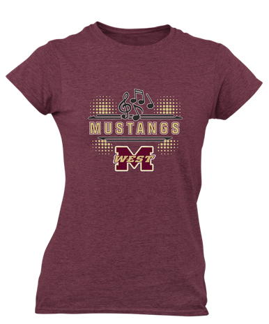 Magnolia West Mustangs Band # 3 Women's Premium SS T-Shirt