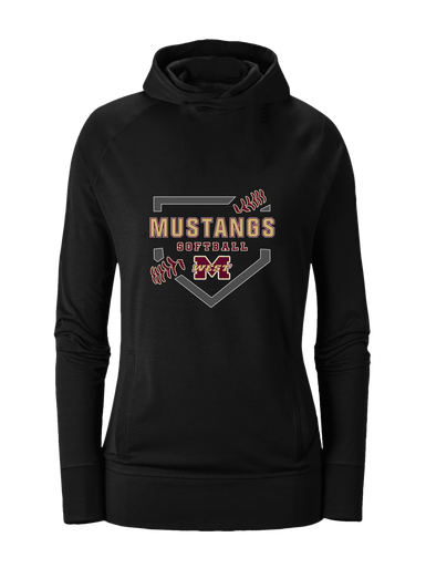 Magnolia West Mustangs Softball #2 Women's Hoodie