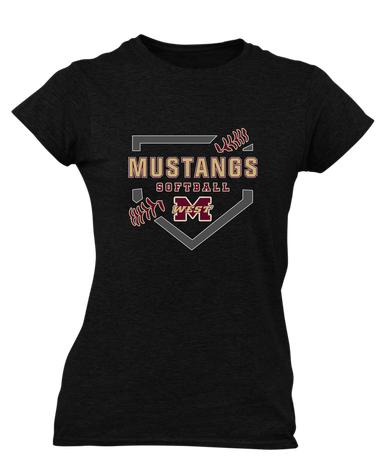 Magnolia West Mustangs Softball #2 Women's Premium SS T-Shirt