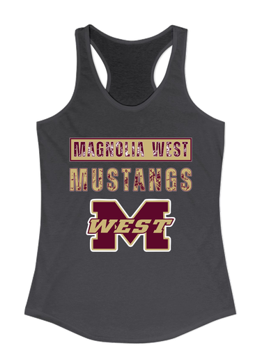 Magnolia West Mustangs Mascot #9 Women's Tank Top