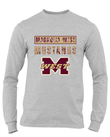 Magnolia West Mustangs Mascot #9 Men's Premium LS T-Shirt