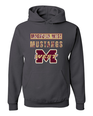 Magnolia West Mustangs Mascot #9 Men's Premium Hoodie