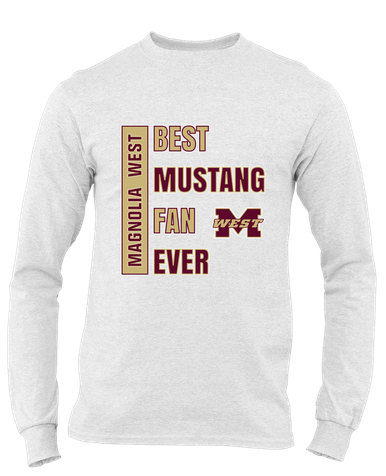 Magnolia West Mustangs Best Mustang Fan Men's Premium LS T-Shirt