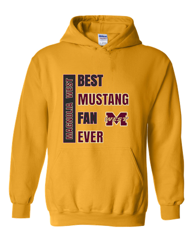 Magnolia West Mustangs Best Mustang Fan Men's Hoodie