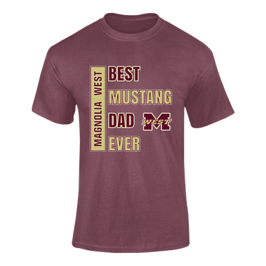 Magnolia West Mustangs Best Mustang Dad Men's Premium SS T-Shirt