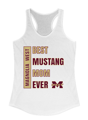 Magnolia West Mustangs Best Mustang Mom Women's Tank Top
