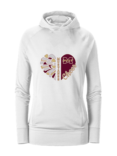 Magnolia West Mustangs Heart Cheer Women's Hoodie
