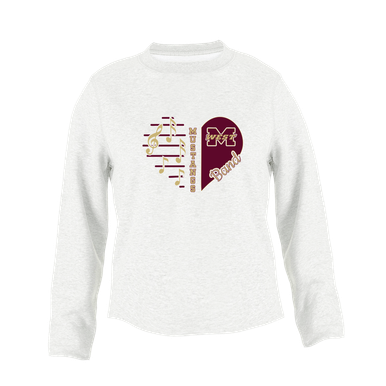 Magnolia West Mustangs Heart Band Women's Sweatshirt
