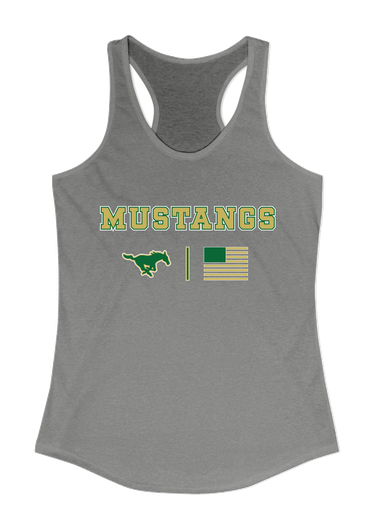 Redmond Mustangs Team Colors Flag Women's Tank Top