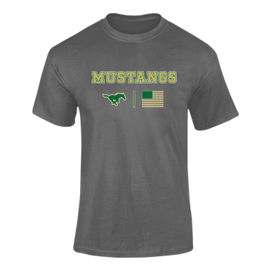Redmond Mustangs Team Colors Flag Men's Premium SS T-Shirt