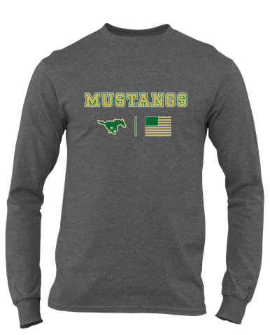 Redmond Mustangs Team Colors Flag Men's Premium LS T-Shirt