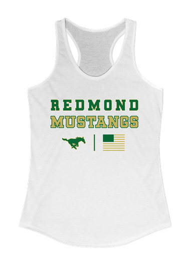 Redmond Mustangs Spirit Flag Women's Tank Top
