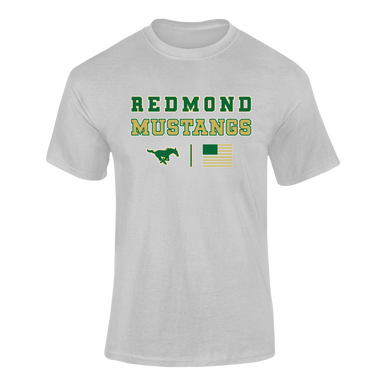 Redmond Mustangs Spirit Flag Men's Premium SS T-Shirt