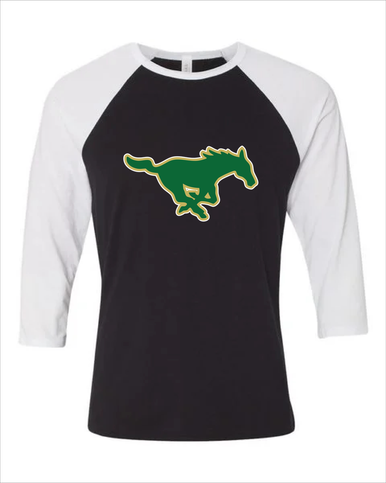 Redmond Mustangs Mascot #1 Women's Baseball T-Shirt