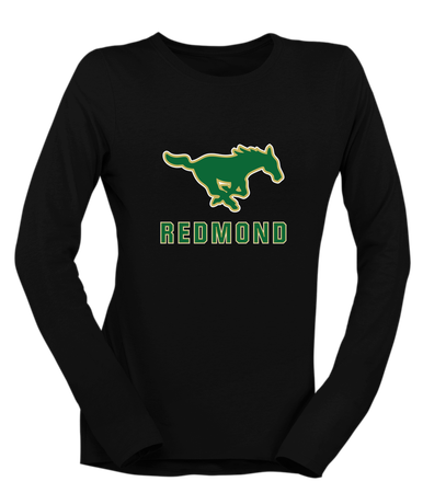 Redmond Mustangs Mascot #2 Women's Premium LS T-Shirt