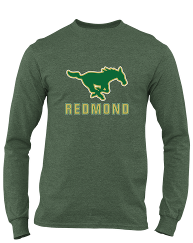 Redmond Mustangs Mascot #2 Men's LS T-Shirt