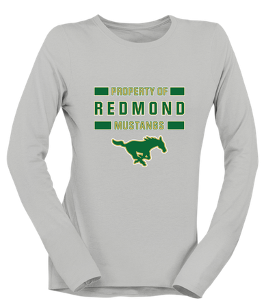 Redmond Mustangs Property Of Women's Premium LS T-Shirt