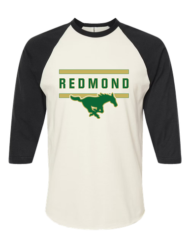 Redmond Mustangs Mascot #4 Men's Baseball T-Shirt