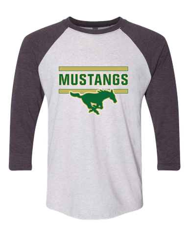Redmond Mustangs Mascot #5 Women's Baseball T-Shirt