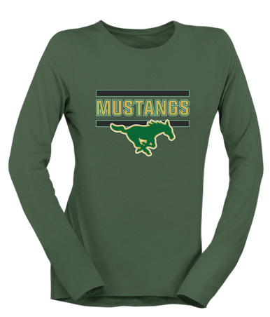 Redmond Mustangs Mascot #5 Women's Premium LS T-Shirt