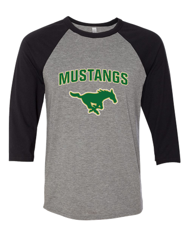 Redmond Mustangs Mascot #6 Women's Baseball T-Shirt