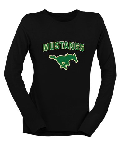 Redmond Mustangs Mascot #6 Women's Premium LS T-Shirt