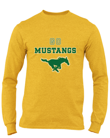 Redmond Mustangs Go Team Men's LS T-Shirt