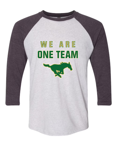 Redmond Mustangs We Are One Team Women's Baseball T-Shirt